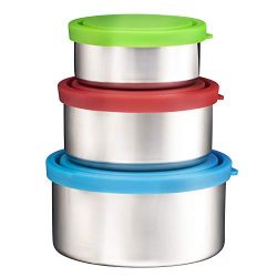 Bruntmor Trio Nesting 18/8 Stainless Steel Food Containers