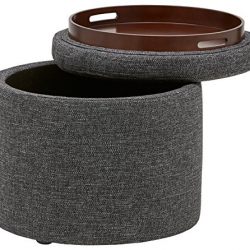 Rivet Madison Lift-Top Modern Storage Ottoman