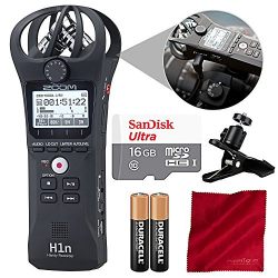 Zoom H1n Digital Handy Portable Recorder and 16GB Accessory