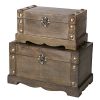 SLPR Remington Wooden Trunk | Decorative Storage Trunk Vintage