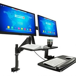 Mount-It! Sit Stand Desk, Standing Desk, Height-Adjustable