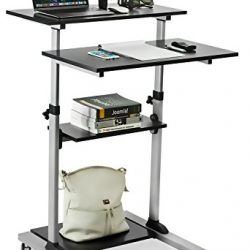Mount-It! Mobile Stand Up Desk/Height Adjustable