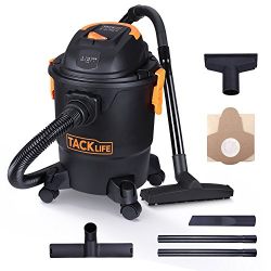 Tacklife Wet Dry Vacuum 5 Gallon, 5.5 Peak HP