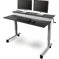 Stand Up Desk Store Crank Adjustable Sit to Stand Up
