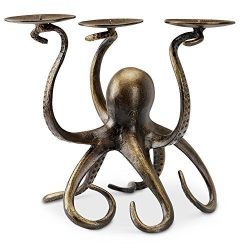 SPI Home Octopus Pillar Trio Candleholder