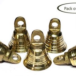 AzKrafts Pack of 100 Small Mini 1 inch Brass Bells