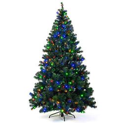 Goplus Artificial Christmas Tree Premium Spruce Hinged Tree