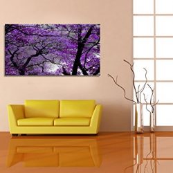 youkuart Canvas Prints Purple tree Framed Canvas