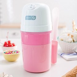 Dash My Pint Ice Cream Maker in Pink - Quick and easy homemade ice cream with included mixing spoon, perfect for any occasion.