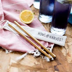 Reusable Stainless Steel Straws by Home & Harvest