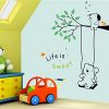 docooler Cute Lovely Bear Puppy Sit on the Tree