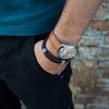 World Map Watch, Brown Map Wrist Watch