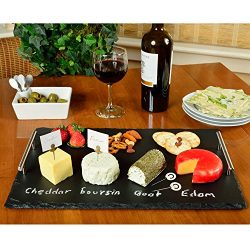 Picnic at Ascot Deluxe Handcrafted Slate Cheese Board