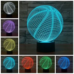 3D Illusion Glow Deco Light Touch Control 7 Colors