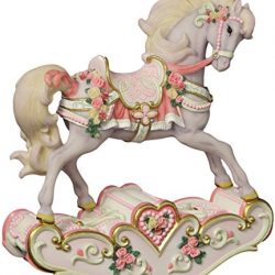 Hearts and Roses Musical Rocking Horse
