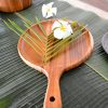 RoRo Acacia Wood Round Tray for Small Pizzas and Appetizers
