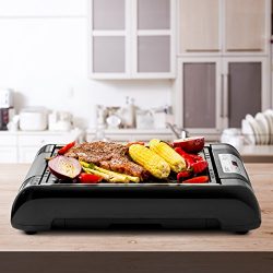 Magic Mill 2 in 1 Electric Smokeless Grill and Griddle Pan