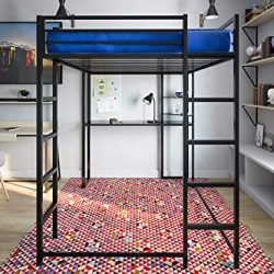 DHP Abode Full-Size Loft Bed Metal Frame