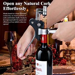 Wine Bottle Opener Set Corkscrew - Manual Rabbit Wine