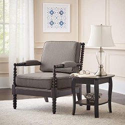 Ravenna Home Belgrove Modern Wood Spindle Accent Chair