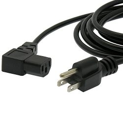 Otimo 1 Ft Computer Power Cord 5-15P to C-13 Right Angle Black