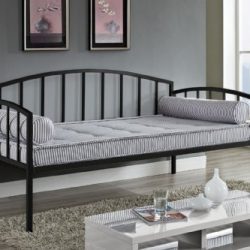 DHP Ava Metal Daybed Frame with Round Arm Design