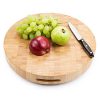 Extra Large End Grain 15 x 2 Inch Round Bamboo Butcher