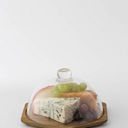 Typhoon Modern Kitchen Cheese Board With Glass Dome
