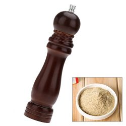 8" Wooden Manual Salt and Pepper Mill Grinder