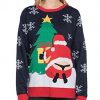 Tipsy Elves Women's Winter Whale Tail Sweater
