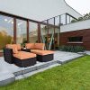 Outdoor Wicker Chair Lounge Set