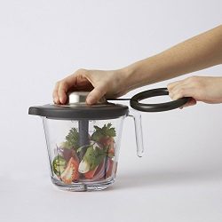 Chef'n VeggiChop Pro Manual Food Processor, 5 Cup Capacity