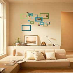 DIY Home Decoration Square Circle Simple Stickers