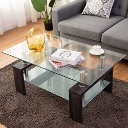 Simple Style Rectangular Wood Legs End Side Table