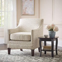 Ravenna Home Kaiden Patterned Nailhead Accent Chair