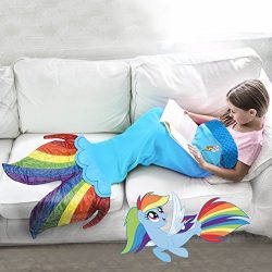 My Little Pony Seapony Blanket in Rainbow Dash