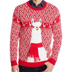 Blizzard Bay Men's Festive Llama Ugly Christmas Sweater