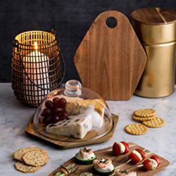 Typhoon Modern Kitchen Cheese Board With Glass Dome