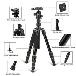 Portable Tripod with Ball Head Heavy Duty Lightweight