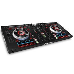 4-channel DJ Controller With 4-deck Layering and Hi-Res Display