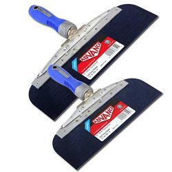 Drywall Offset Taping Knife 10" & 12" Blue Steel Knives Set