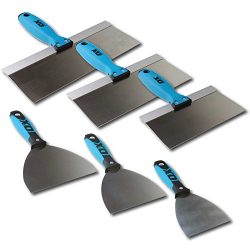 6-Piece Full Drywall Taping Plastering Joint Knife Set