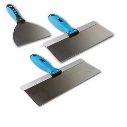 3-Piece Stainless Steel Drywall Taping Plastering Joint Knife Set