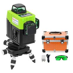 DINGCHAO 3x360 Green Line Laser Level 360 Self Leveling