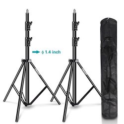 Dual Spring Cushioned Adjustable Photo Video Lighting Stand