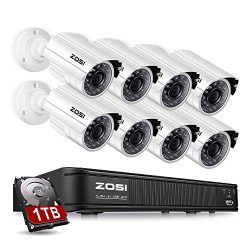 ZOSI 8-Channel HD-TVI 1080P Lite Video Security Camera