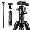 Camera Tripod - 33lbs Load 62" DSLR Tripod