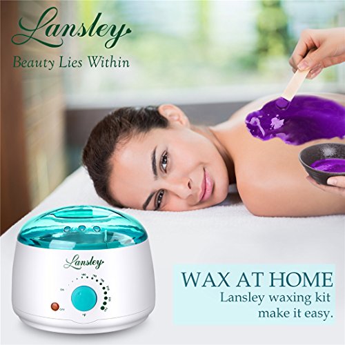 Lansley Wax Warmer Hair Removal Home Waxing Kit Electric Pot Heater for ...