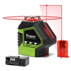 Huepar Self-Leveling Laser Level 360 Red Cross Line