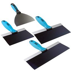 OX Pro 4-Piece Blue Steel Drywall Taping Plastering Joint Knife